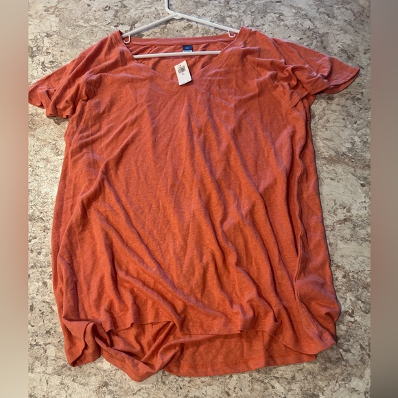 Women’s Old Navy V Neck Tee Shirt Short Sleeve Medium Tall NWT - Picture 5 of 9